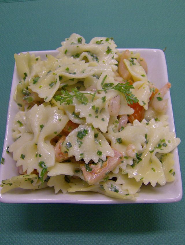 Farfale aux crevettes